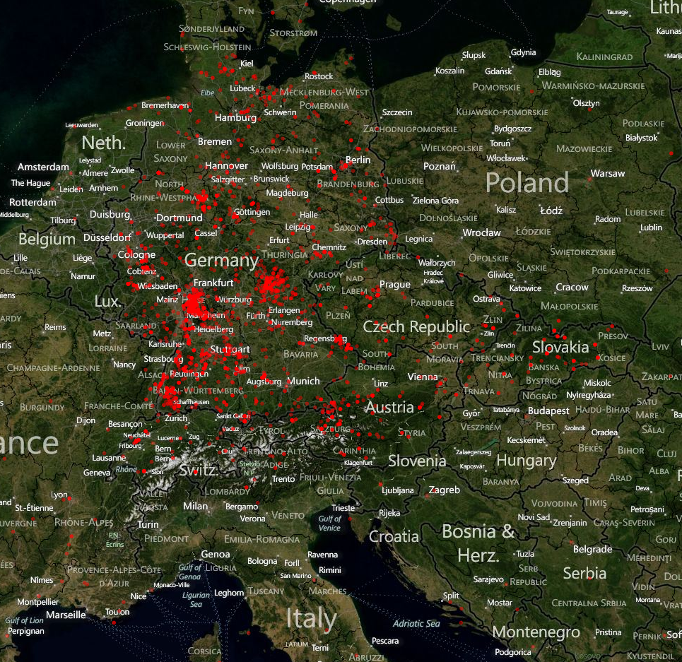 Geographische Verteilung der Funde